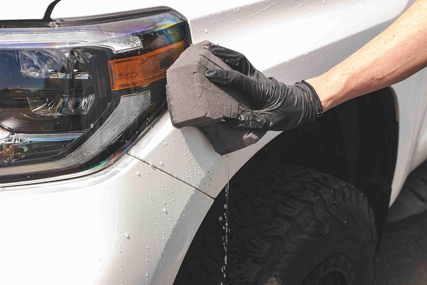 The Rag Company - Ultra Safe Sponge - Latest Foam Technology Safe for All Types of Paint and Wheel Finishes - Easy-to-Hold Ergonomic Grip for Wash Bucket and Rinseless Washing - Dark Grey